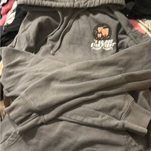 Women's Gray Hoodie with Graphic Detail